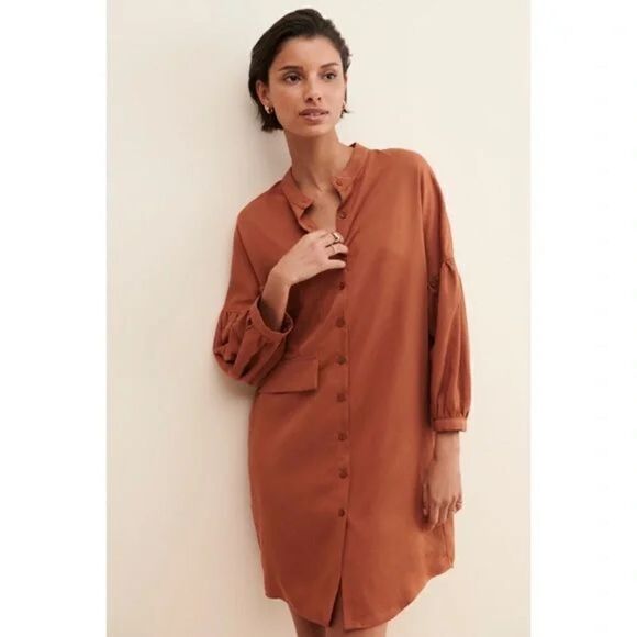 Anthropologie Eve Gravel Eastwood Shirtdress size large